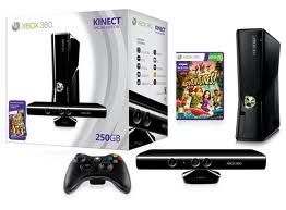 Xbox 360 Slim 250GB Bloqueado Kinect - Brasil - BOX